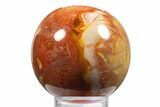 Polished Polychrome Jasper Sphere - Madagascar #318230-1